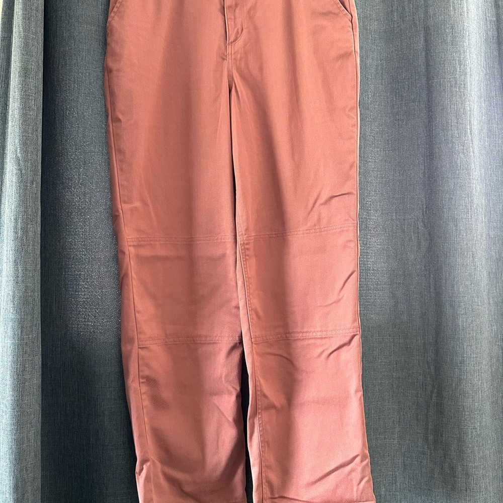 Vans Chino Pant Mid Rise Flat Front Pocket Mid Rise Pink WOMENS SIZE 27
